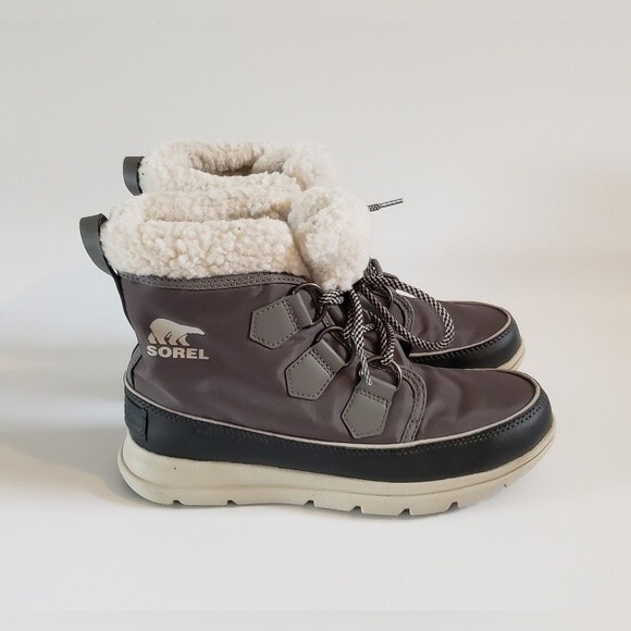 Sorel Explorer Carnival Women's Gray  Boot Size 6 - Picture 6 of 9